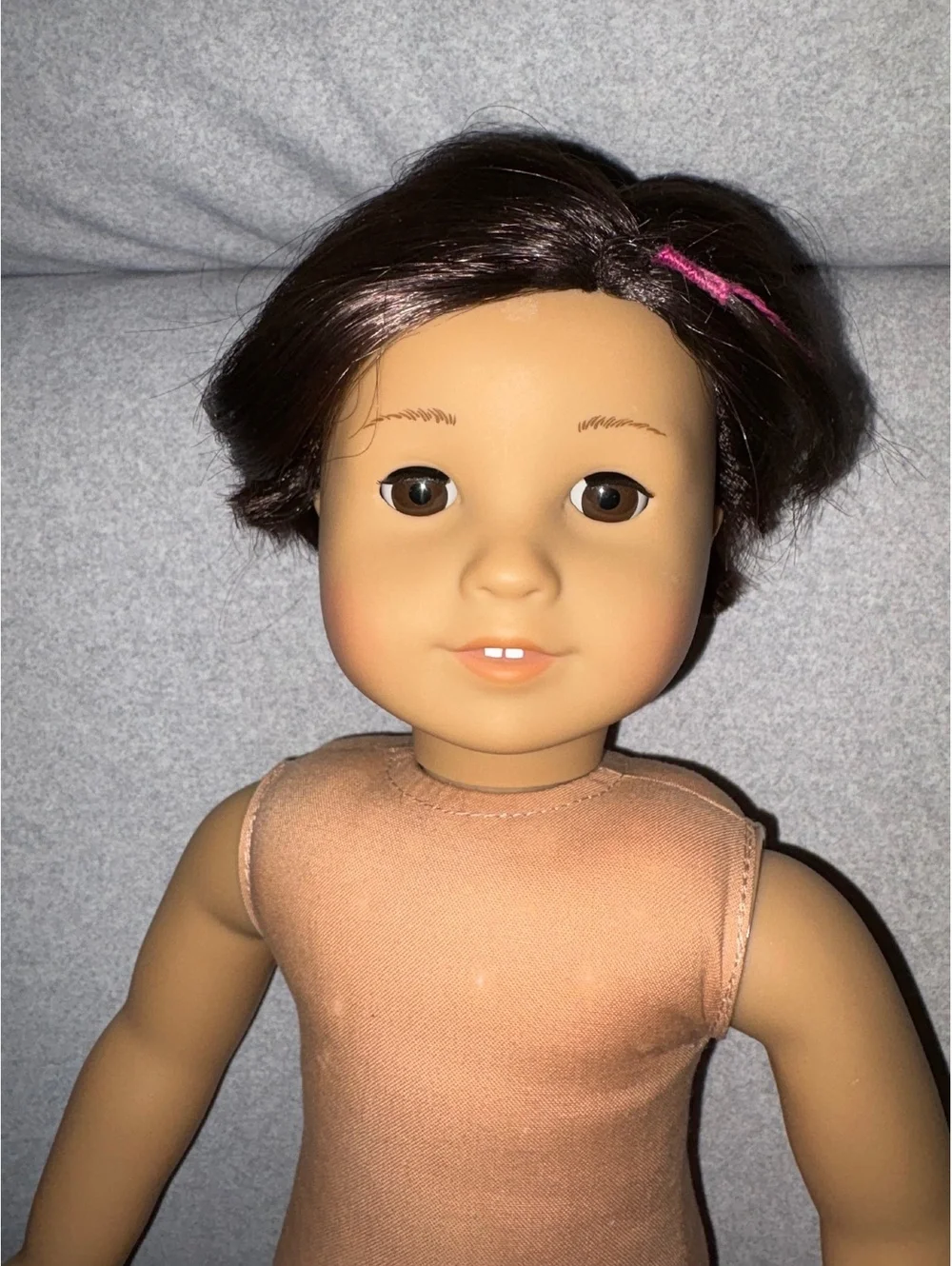 American Girl Jess. Dark short hair.